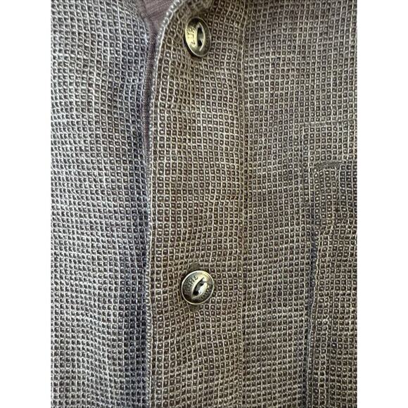 KÜHL 5 Panel Russet Brown Soft Waffle Textured Button Down Shirt Men’s S - Picture 5 of 13